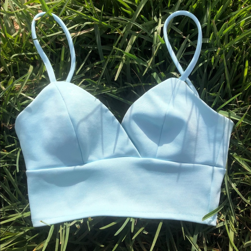 Topshop cropped tank top
